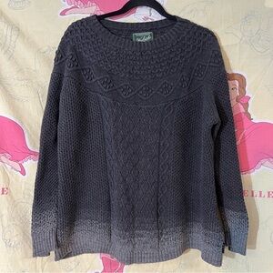 Woolrich Dark Gray Cable Knit Sweater